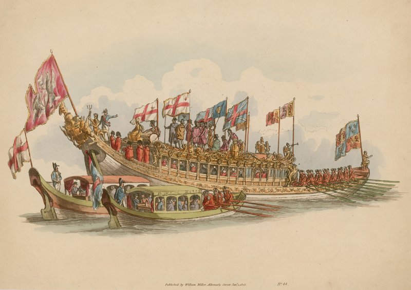 The Stationers Barge、テムズ川、ロンドン 作： 英語学校
