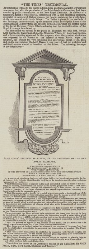 The Times Testimonial(刻印) 作： 英語学校