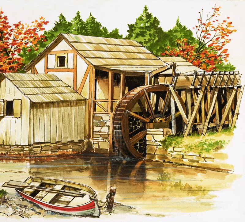 水車 作： 英語学校
