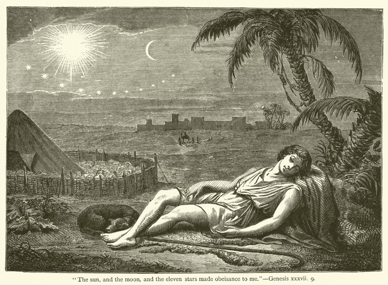 「太陽と月と十一の星が私に服従した」創世記三十七、九(彫刻) 作： 英語学校
