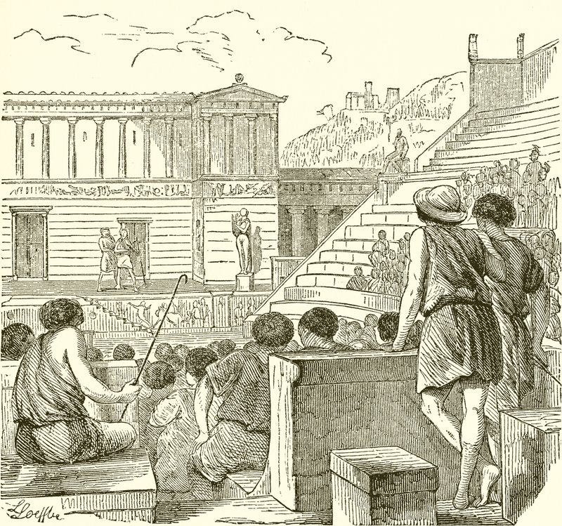 古代ギリシャの劇場 作： 英語学校