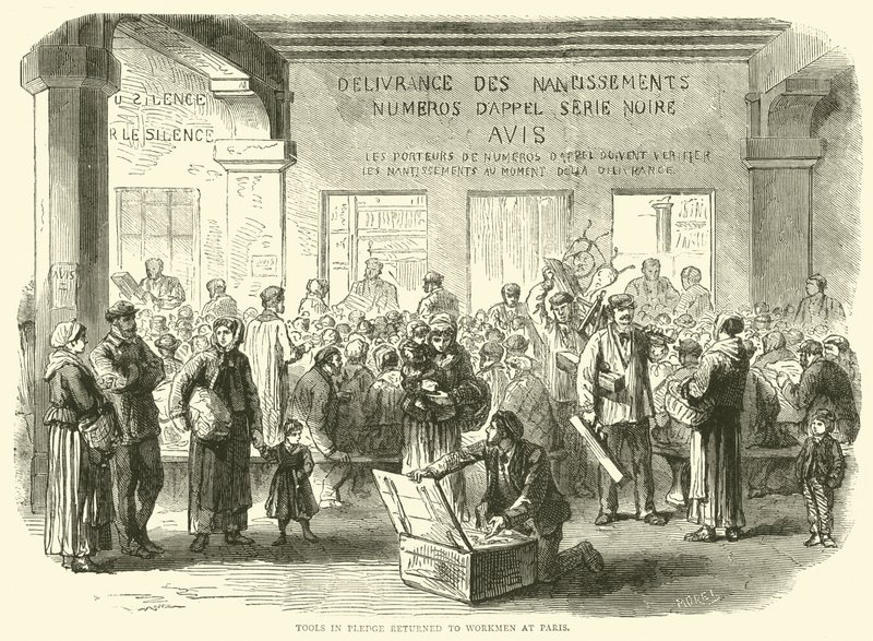 誓約の道具は1870年12月にパリの労働者に戻った 作： 英語学校