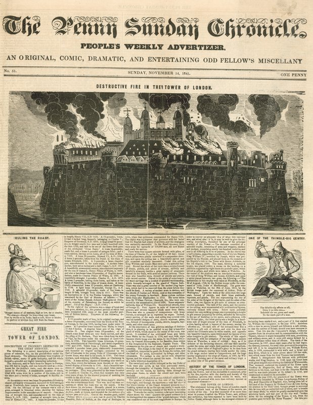 ロンドン火の塔、1841 作： 英語学校