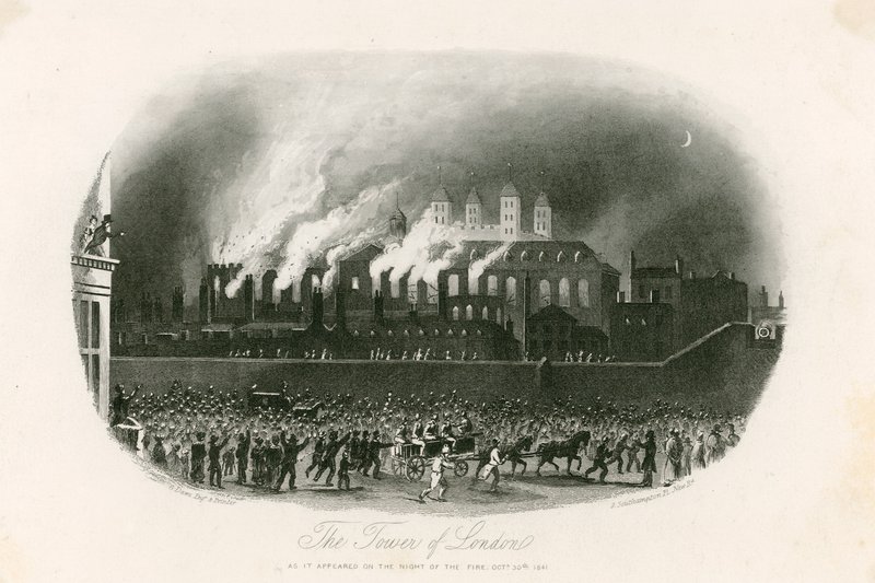 ロンドン火の塔、1841 作： 英語学校