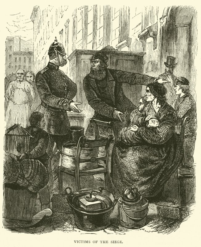 1871年2月の包囲攻撃の犠牲者 作： 英語学校