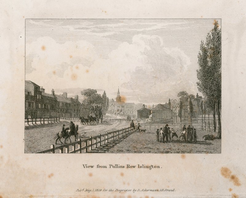 Pullins Row、Islingtonからの眺め 作： 英語学校
