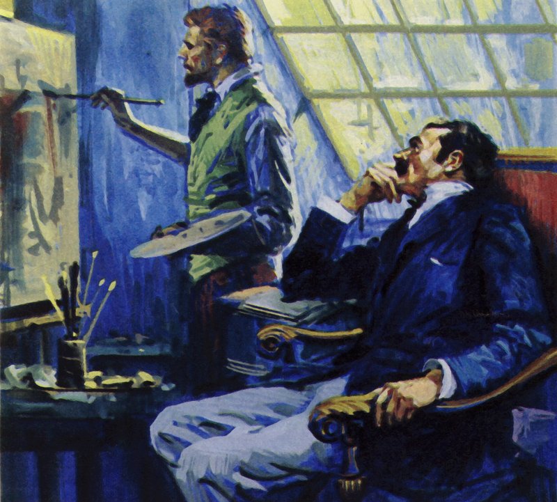 ヴィンセントヴァンゴッホは兄と一緒にモンマルトルのスタジオに住んでいた 作： 英語学校