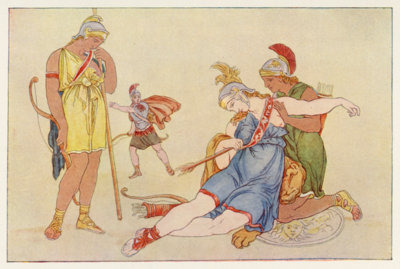 ウェルギリウスのアエネイス：カミラの死（カラーリソ） 作： 英語学校