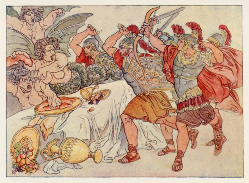 ウェルギリウスのアエネイス：ハーピーズ（カラーリソ） 作： 英語学校