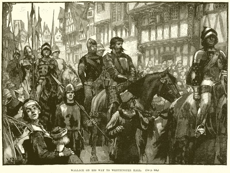 ウェストミンスターホールへ向かう途中のウォレス 作： 英語学校