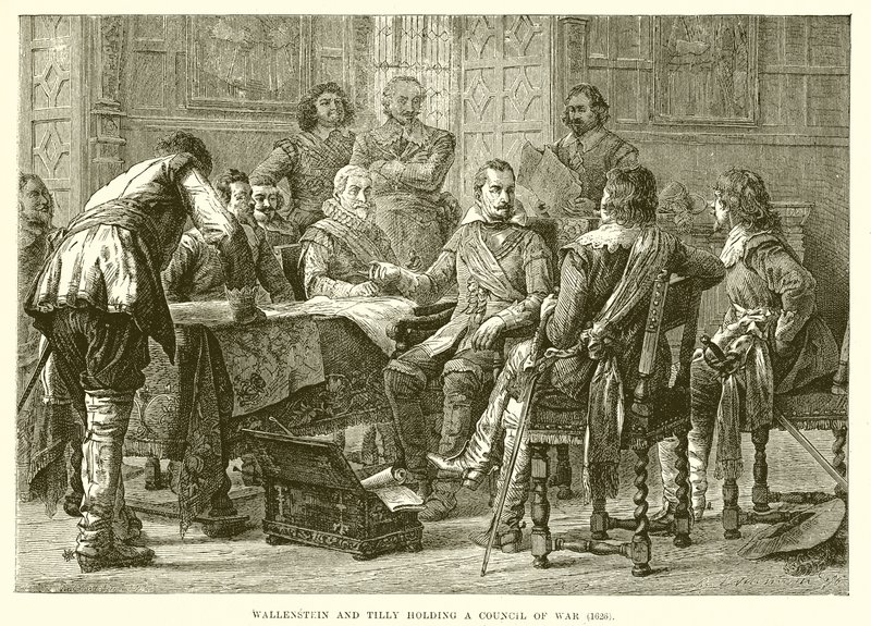ウォーレンスタインとティリーが評議会を開催（1626） 作： 英語学校