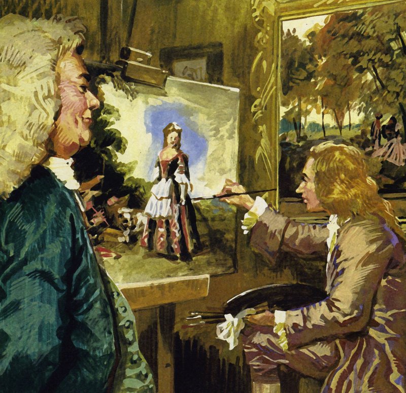 ヴァトー絵画のダンス 作： 英語学校