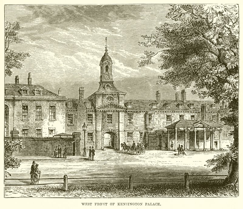ケンジントン宮殿の西正面 作： 英語学校
