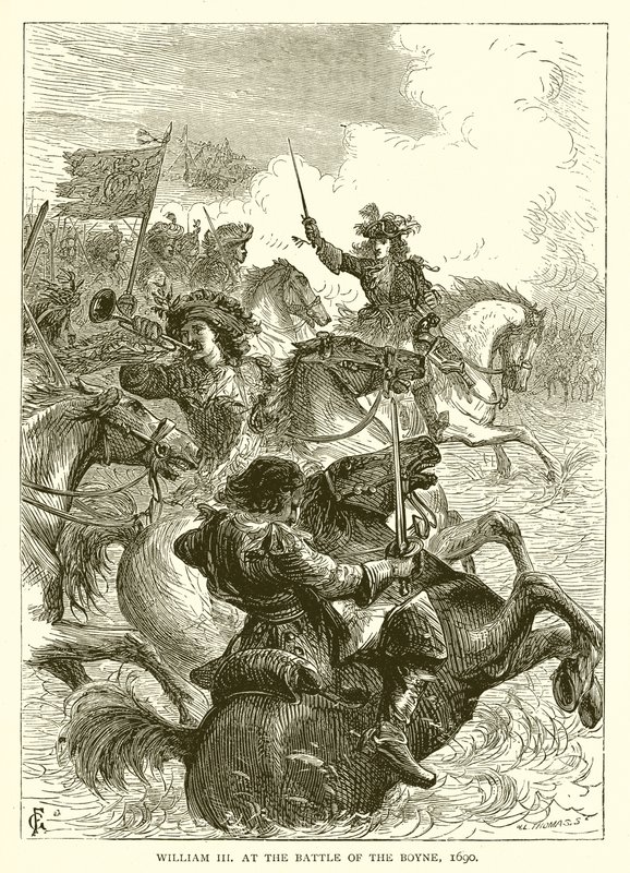 ボインの戦いでのウィリアム3世、1690年 作： 英語学校