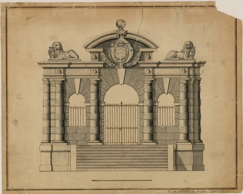 Inigo Jones、c 1626によるヨーク階段 作： 英語学校