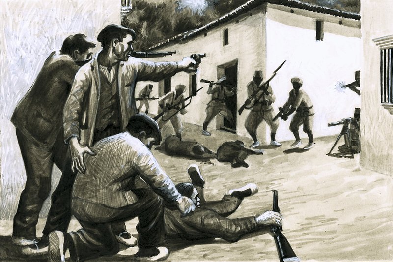 スペイン内戦の兵士たち 作： エリック・パーカー