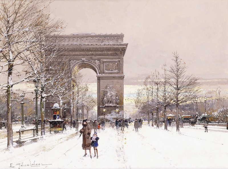 宝石の門アーチ型の絵画 Eugene_(1854-1941)_Galien-