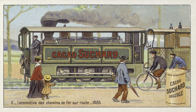 道路鉄道機関車、1885 作： ヨーロピアンスクール