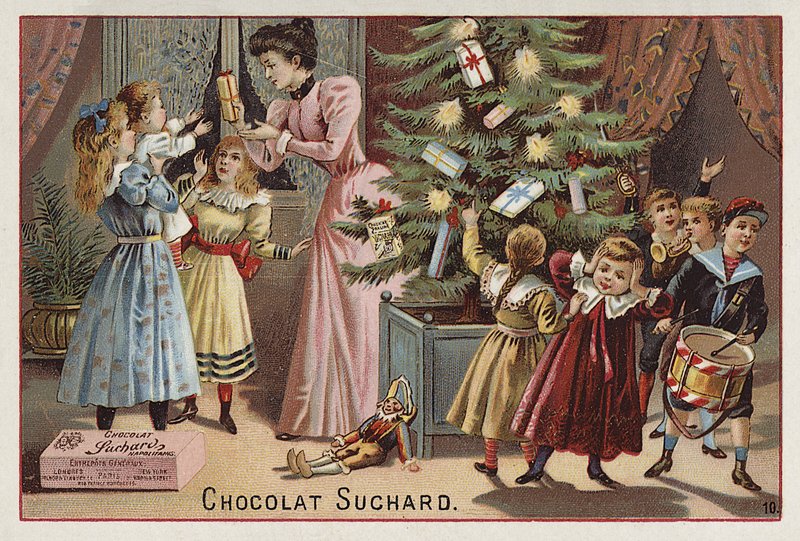 クリスマスのスチャードチョコレート 作： ヨーロピアンスクール