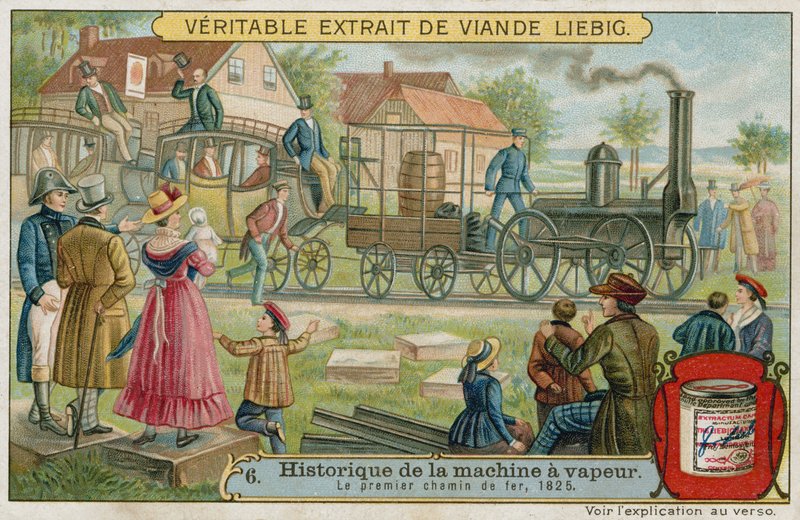 1825年の最初の蒸気鉄道 作： ヨーロピアンスクール