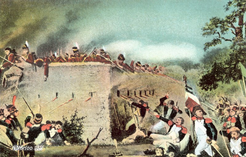 ウォータールー1815、フランスの歩兵による城オグモンへの攻撃 作： ヨーロピアンスクール