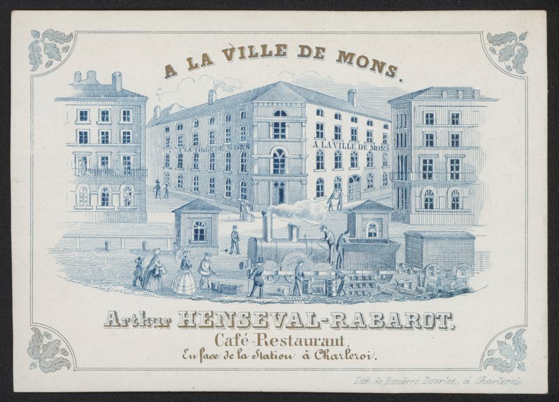 A La Ville De Mons, Arthur Henseval-Rabarot, Cafe Restaurant (carving) 作： ヨーロピアンスクール