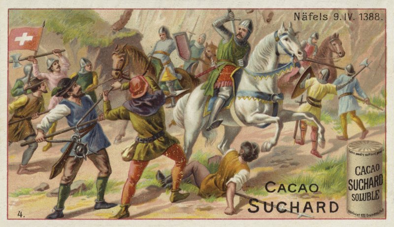 1388年4月9日、スイスのネーフェルスの戦い 作： ヨーロピアンスクール