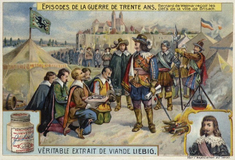 1638年、ブライザッハの町の鍵を受け取ったザクセンワイマールのバーナード 作： ヨーロピアンスクール