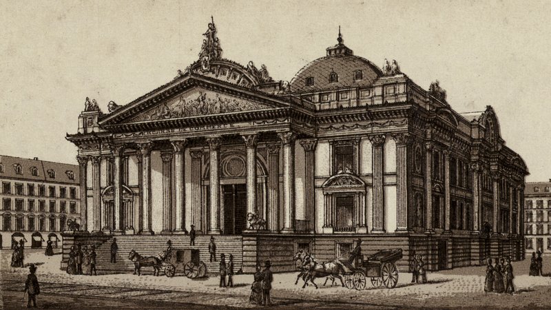 Bruxelles/Brussels: The stock exchange (litho) 作： ヨーロピアンスクール
