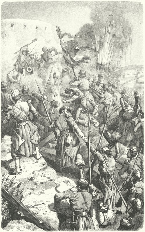 セヴァストポリ包囲戦におけるマラコフ堡塁の攻略（1855年9月8日）（彫刻作品 作： ヨーロピアンスクール