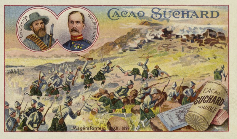 1899年12月11日、クーニエ将軍とメシューエン将軍、ボーア戦争のマガースフォンテインの戦い 作： ヨーロピアンスクール