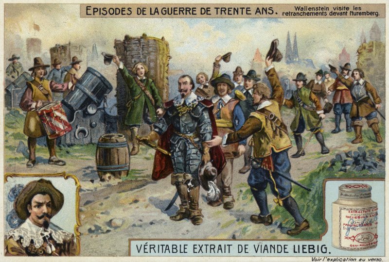 1632年、ニュルンベルクの前の塹壕を訪れたヴァレンシュタイン 作： ヨーロピアンスクール