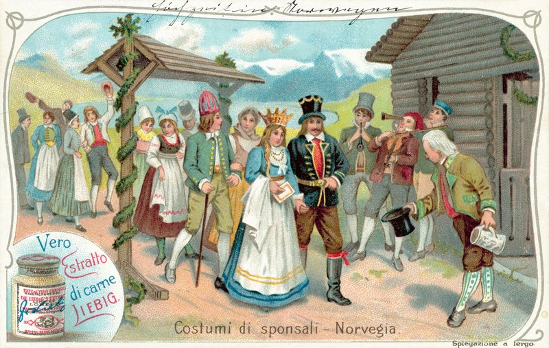 ノルウェーの結婚式の行列（クロモリト 作： ヨーロピアンスクール