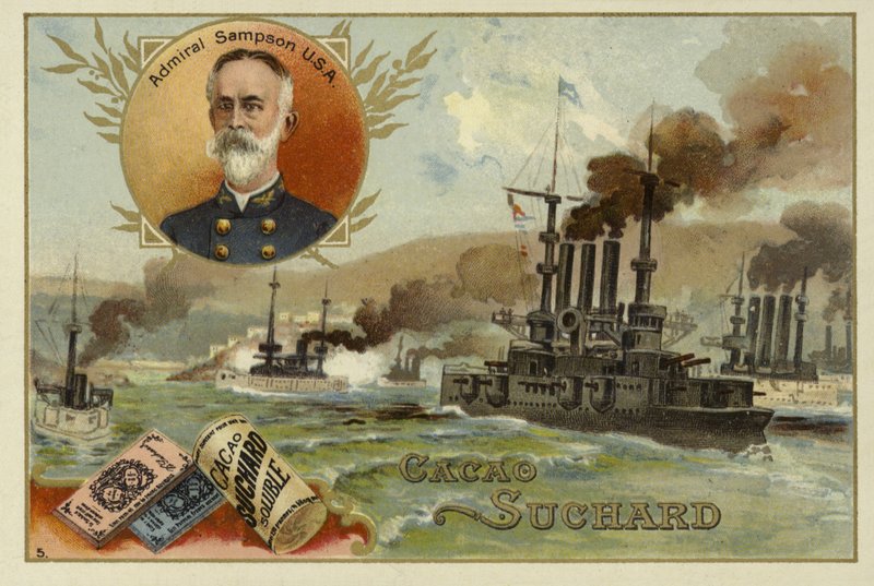 ウィリアムサンプソン、アメリカ海軍大将、スペイン-アメリカ戦争、1898年 作： ヨーロピアンスクール