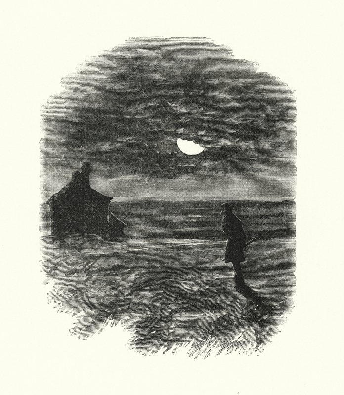 チャールズ・ディケンズの「Great Expectations」のイラスト（彫刻）。 作： フランシスアーサーフレイザー