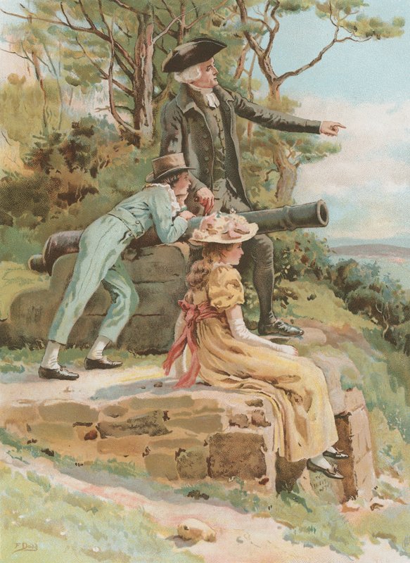 古い戦場（chromolitho） 作： フランク・ダッド