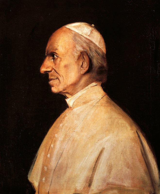 レオ13世記念　教皇ピオ XIII 1888年製 Franz_Seraph_von_Lenbach_-
