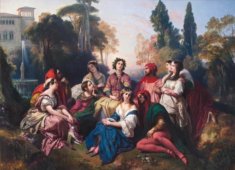 The Decameron by Boccaccio デカメロン ボッカッチョ Franz_Xaver_Winterhalter_-