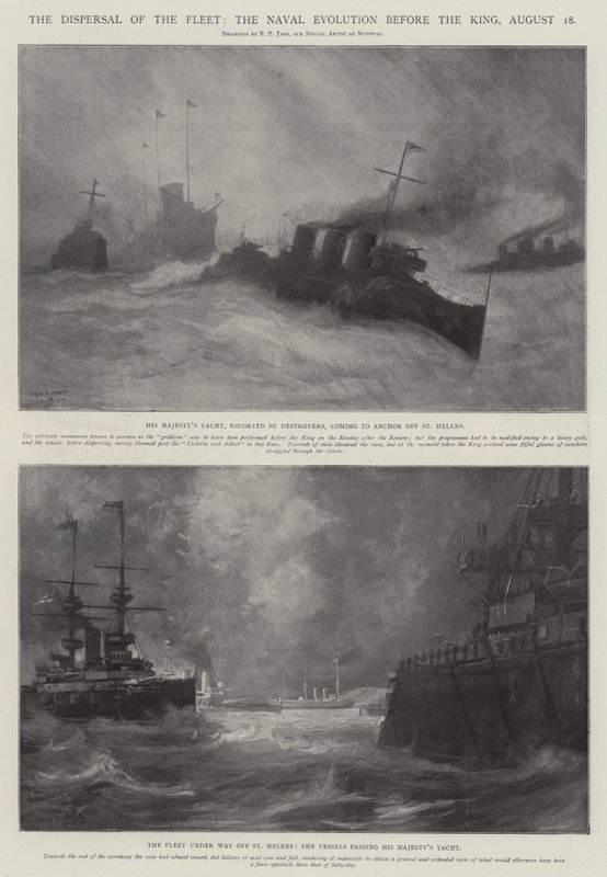 艦隊の解散、王の前の海軍の進化、8月18日 作： フレッド・T・ジェーン