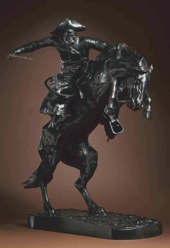 神*元様 （ブロンズ像）フレデリック・レミントン作　【ブロンコ・バスター】 Frederic_Remington_-