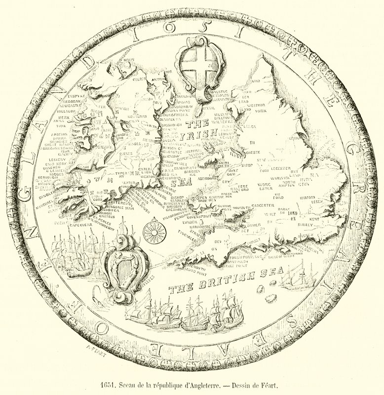 1651年、イギリスのシール 作： フランス語学校