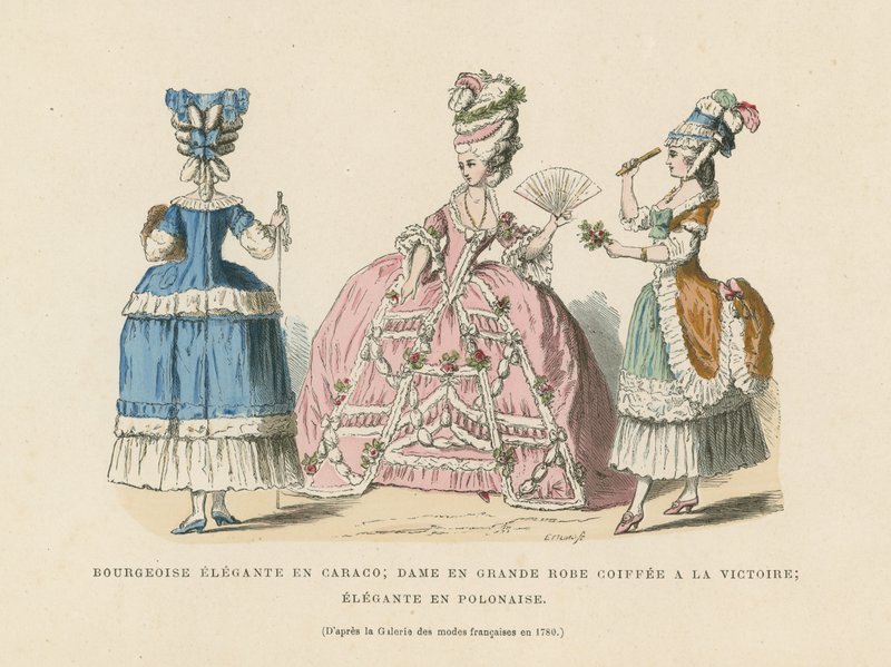 フランスの女性のファッション、1780 作： フランス語学校