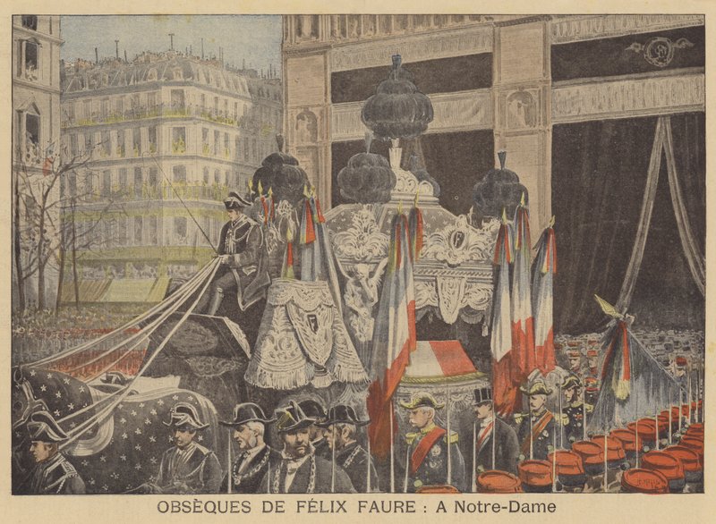 ノートルダムドパリでのフェリックスフォール大統領の葬儀 作： フランス語学校