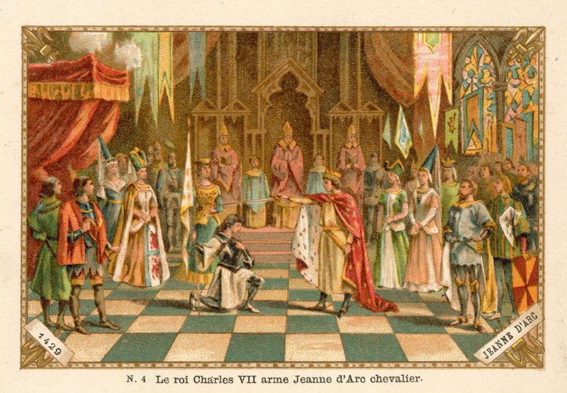 フランスのチャールズ7世、1429年のジャンヌダルク騎士団 作： フランス語学校