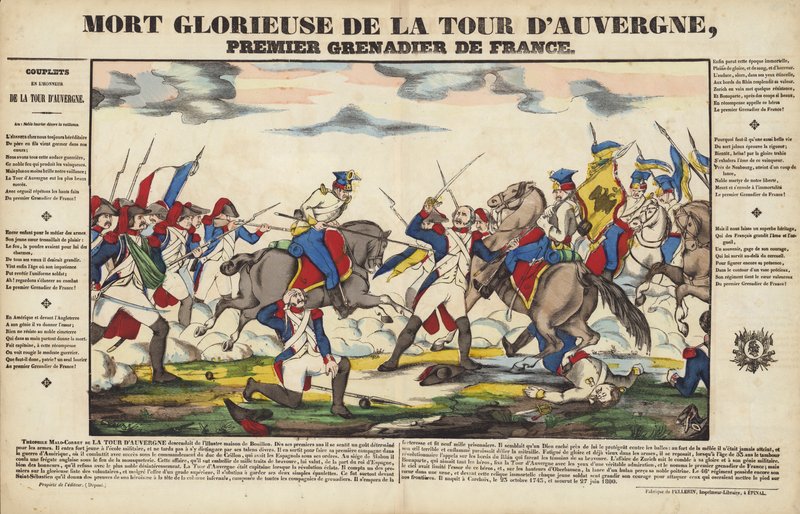 ツアーの輝かしい死DAuvergne、フランスの最初の手榴弾 作： フランス語学校