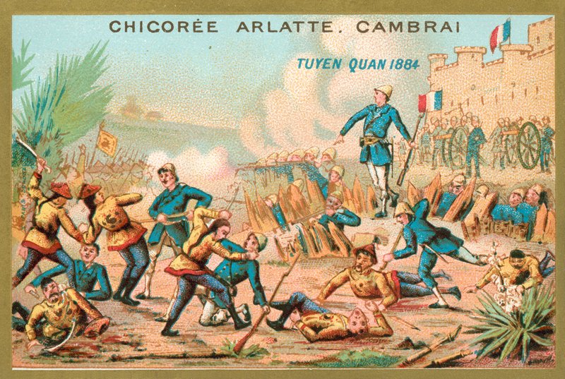 チエンクアン包囲戦、インドシナ、中仏戦争、1884年 作： フランス語学校