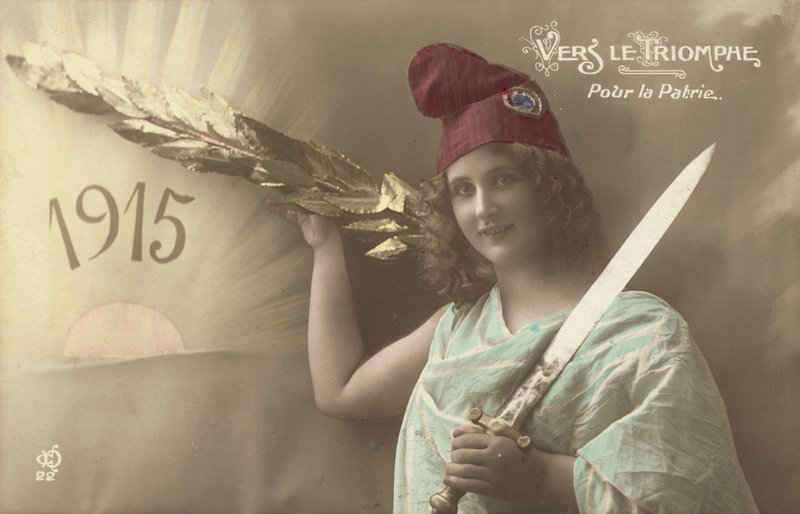1915年、祖国のためのヴェル・ル・トリオンフ 作： フランスの写真家