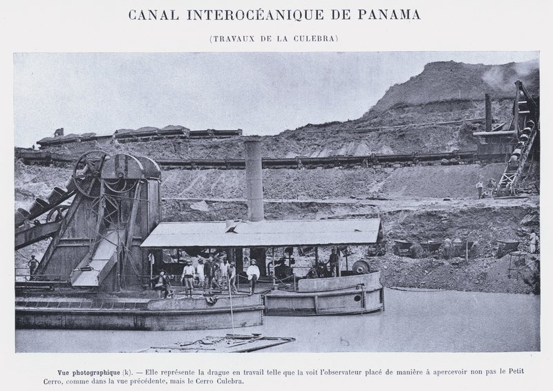 パナマ大洋間運河、ラ・クレブラの作品（モノクロ写真 作： フランスの写真家