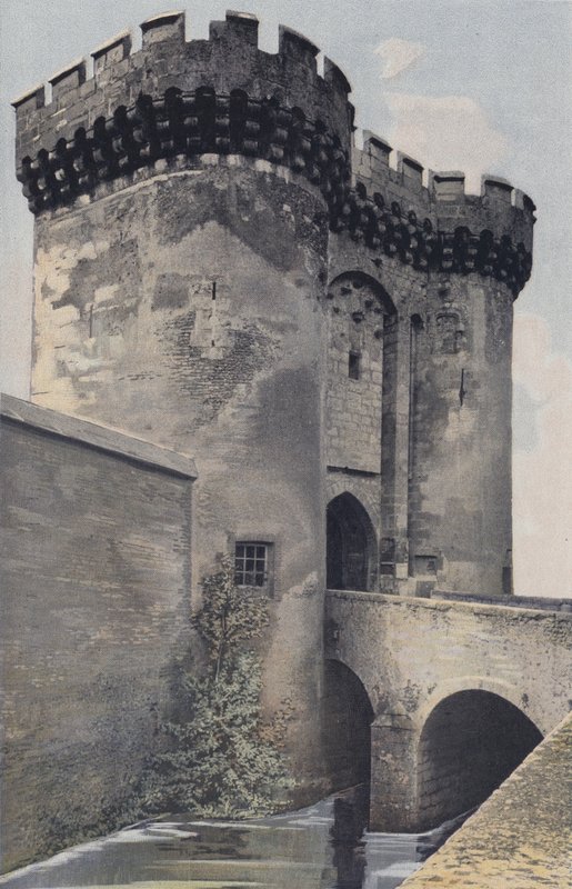 シャルトル、Porte Guillaume、街の外の眺め 作： フランスの写真家