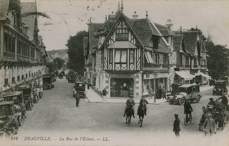 ドーヴィル、ラルードレクリューズ。 1913年に送られたはがき。 作： フランスの写真家